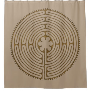 Cortina Para Box Chartres Labyrinth estilo antigo + suas ideias