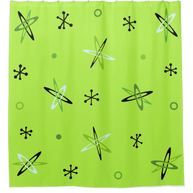 Cortina Para Box Chartreuse de Starbursts de Idade Atômica (Frente)