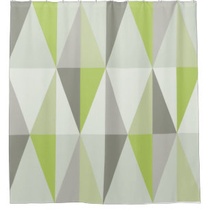 Cortina Para Box Chartreuse dos Triângulos Modernos do Século Médio