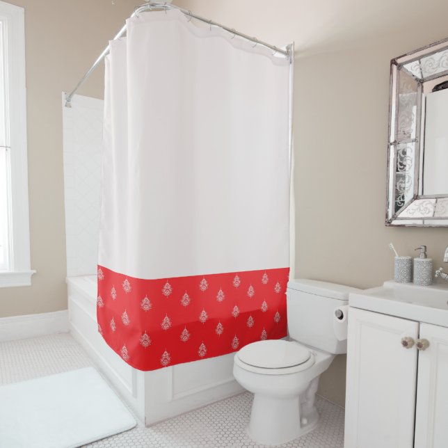 Cortina Para Box Cherry Red com Mandalas (In Situ)