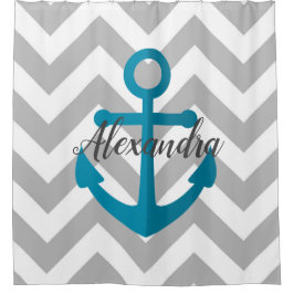 Cortina Para Box Chevrons e Âncora