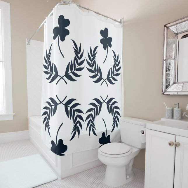 Cortina Para Box Chic Elegant Floral White (In Situ)