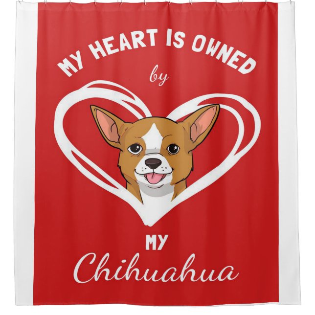 Cortina Para Box Chihuahua Heart_Dog Lover (Frente)