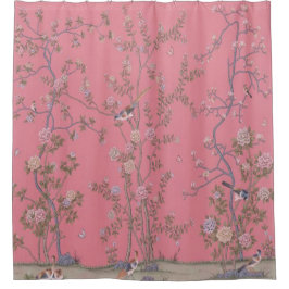 Cortina Para Box Chinoiserie Rosa