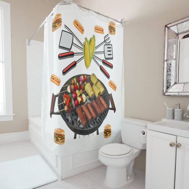 Cortina Para Box Churrasco de Cortina de chá (In Situ)