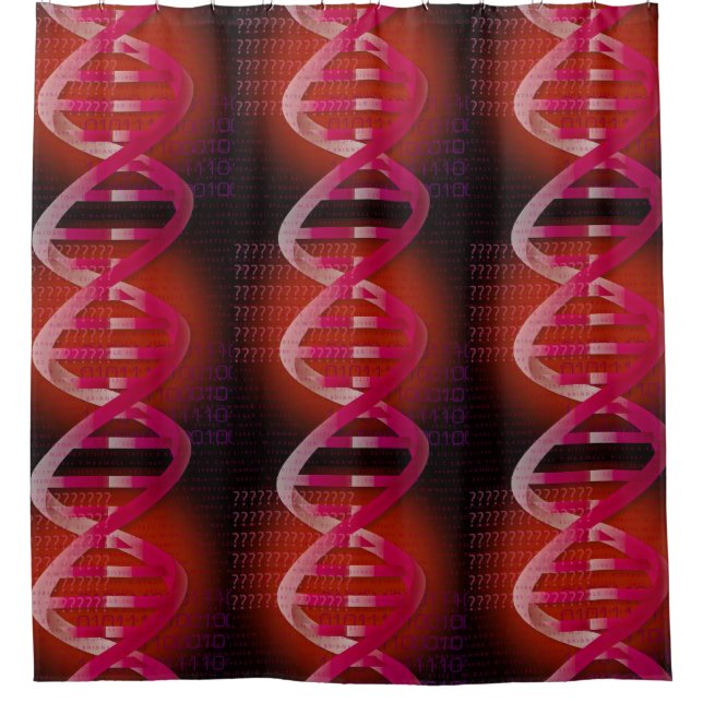 Cortina Para Box Ciência de ID de DNA Vermelho (Frente)