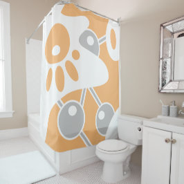 Cortina Para Box Cinza de Pêssego - Portão Branca 1