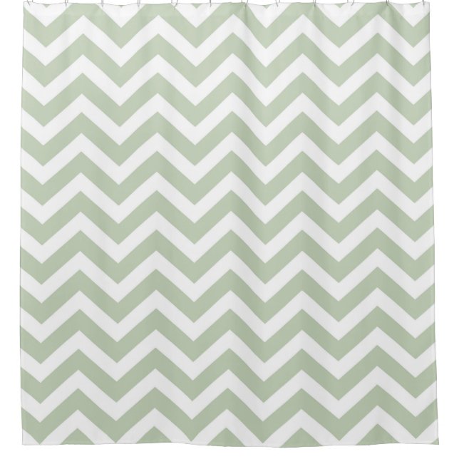 Cortina Para Box Cinza Moderna/Gólio Verde e Branco Strike (Frente)