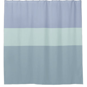 Cortina Para Box Cinzas - Chá de de faixa azul e verde