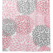 Cinzas rosa Dahlias / flores florais florais