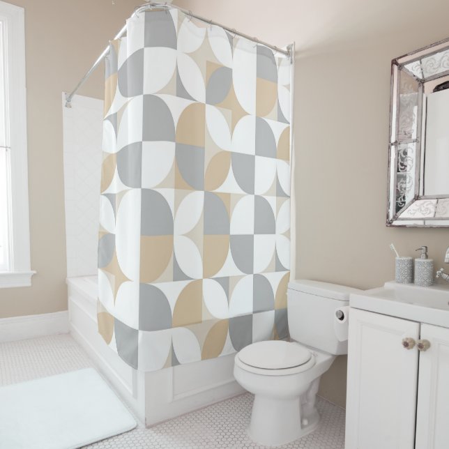 Cortina Para Box Circular Flow – Bauhaus Style (In Situ)