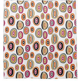 Cortina Para Box círculos coloridos, arte abstrata geométrica
