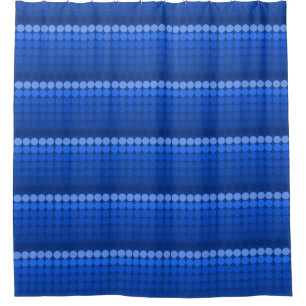 Cortina Para Box círculos do modo de Meio século azul claro a escur