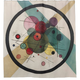 Cortina Para Box Círculos Wassily Kandinsky Em Um Círculo