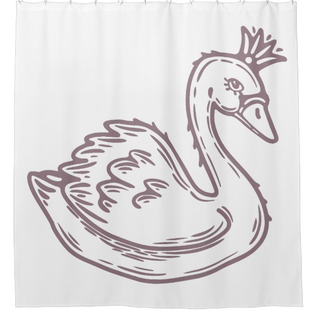 Cortina Para Box Cisne na coroa (Frente)