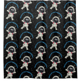 CORTINA PARA BOX CITAÇÃO ASTRONAUTA