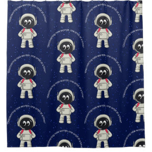 CORTINA PARA BOX CITAÇÃO ASTRONAUTA