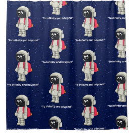 CORTINA PARA BOX CITAÇÃO DE ASTRONAUTA