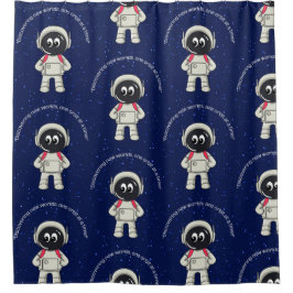 CORTINA PARA BOX CITAÇÃO DE ASTRONAUTA