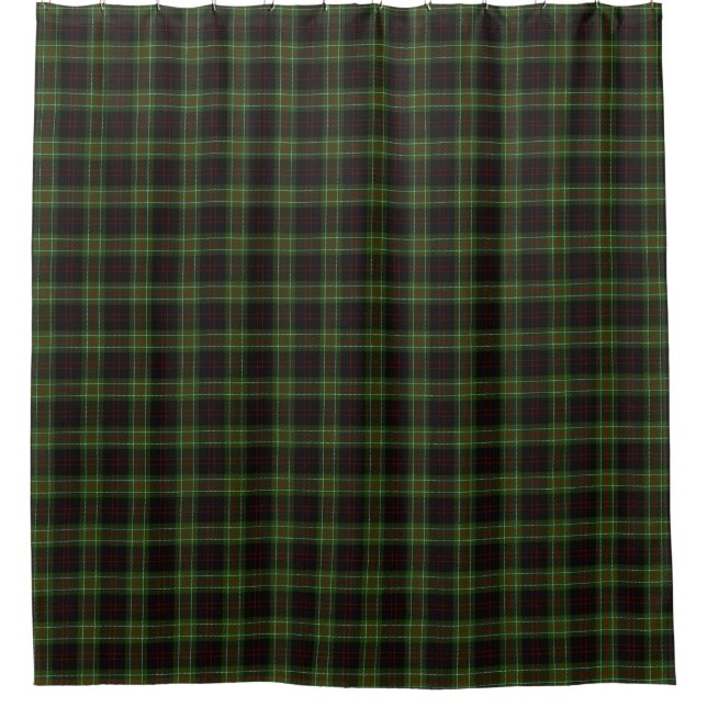 Cortina Para Box Clan MacDiarmid Green Red Tartan (Frente)