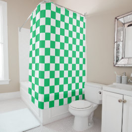 Cortina Para Box Classic green checkered 