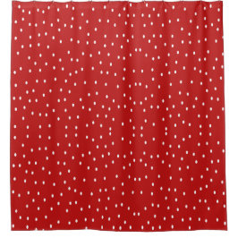 Cortina Para Box Classic Red and White Polka Dots
