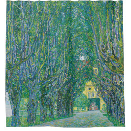 Cortina Para Box Clássica Arte de Paisagem da Natureza Verde de Kli