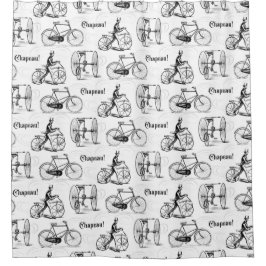 Cortina Para Box Clássicos Bicicletas Vintage - Padrão do Ciclista 