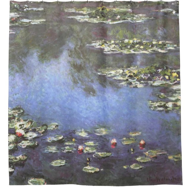 Cortina Para Box Claude Monet, Nenúfares, 1906, Azul (Frente)