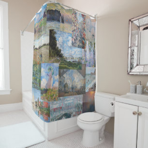 Cortina Para Box Claude Monet - Patchwork de obras de arte