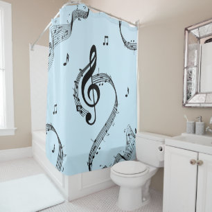 Cortina Para Box Climactic G Clef Music Blue