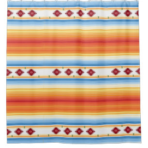 Cortina Para Box Cobertura tradicional de Serape do mexicano