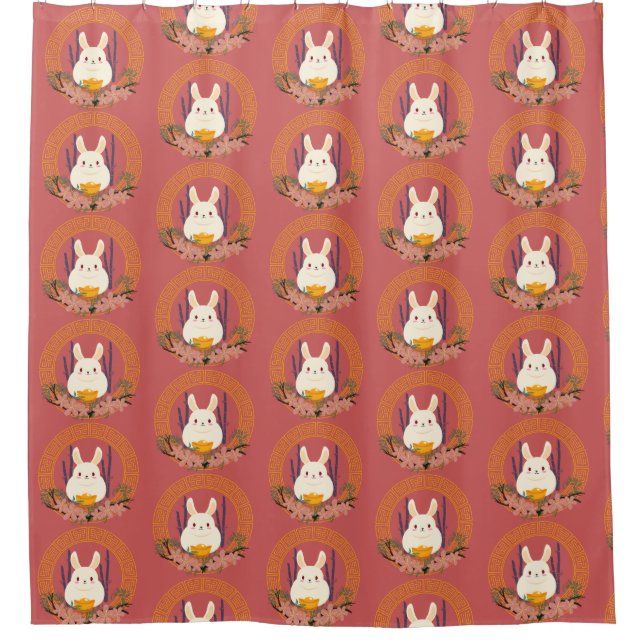 Cortina Para Box coelho chinês (Frente)
