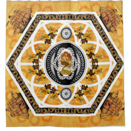 Cortina Para Box Colagem da safra Retro com rendas e flores