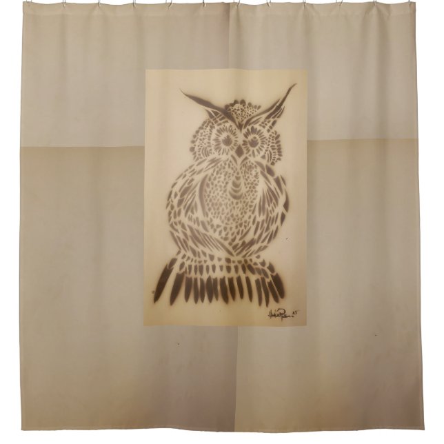 Cortina Para Box Cold Black Owl  (Frente)