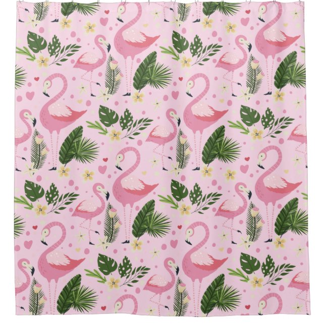 Cortina Para Box Coleção de Verão Flamingo Um Design 8 (Frente)
