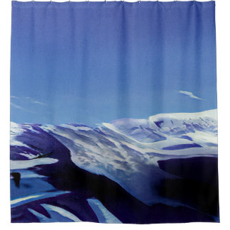 Cortina Para Box Colinas de neve, panorama de inverno