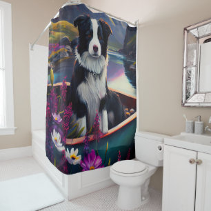 Cortina Para Box Collie Fronteira em um Paddle: Uma Aventura Cênica