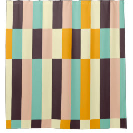 Cortina Para Box Colorful geometric pattern with vertical stripes 