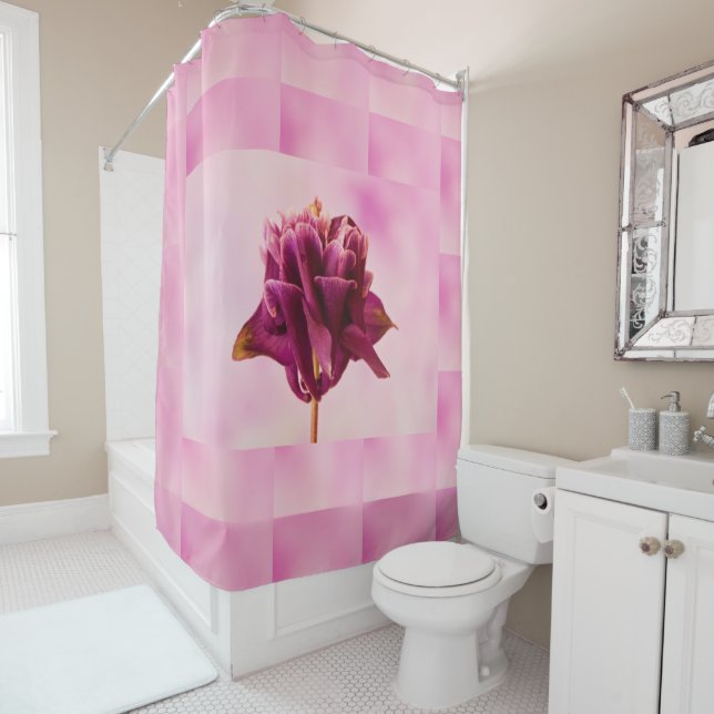 Cortina Para Box Columbina Rosa Burgundy (In Situ)