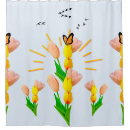 Cortina Para Box Combinação de Tulipas