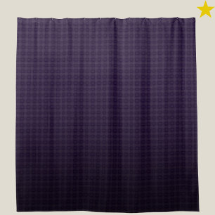 Cortina Para Box Conjunto de Banho Roxo Escuro com Xadrez Gradiente