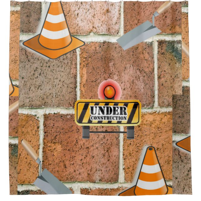 Cortina Para Box Construção sob cortina chá (Frente)