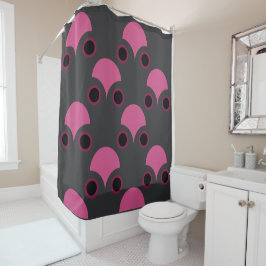 Cortina Para Box Cor-de-rosa e cinzas modernas do século médio