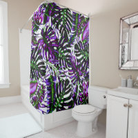 Cor Pop Elétrica Tropical Folhas de Palmeira Ilha