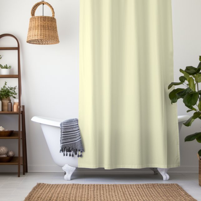 Cortina Para Box Cor Sólido Amarelo-Manteiga | Elegante Clássico (Criador carregado)