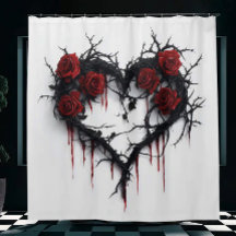 Coração de Cornos e Rosas