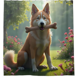 Cortina Para Box Coração de um Cão