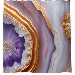 Cortina Para Box Coração Geode Invertido