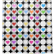 Corações geométricos ousados retrorados dos anos 8